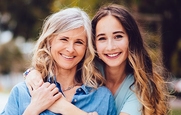 Smiling Mom and Daughter at Central Park Orthodontics in Denver, CO